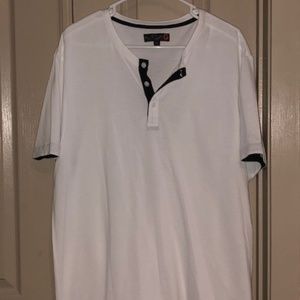 Guess White Button Up Tshirt